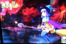 ホウキで飛ぶ魔女